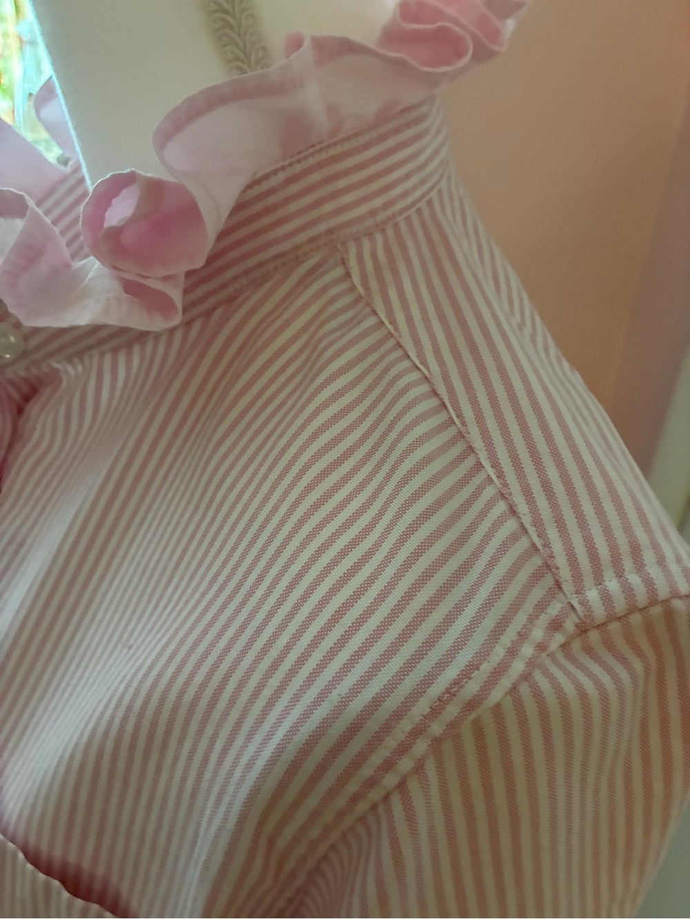 Embellished re-worked up-cycled shirt. - Picture 3 of 5
